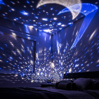 Sky Moon Star Projector LED Night Lamp Projector
